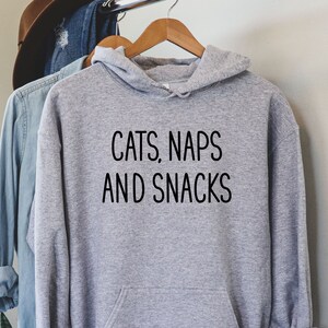 Cats naps and snacks sweater online