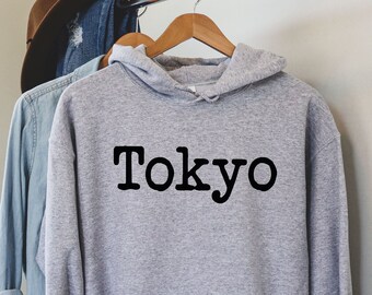 Tokyo Hoodie, Japan Sweatshirt, Unisex Cotton-Blend