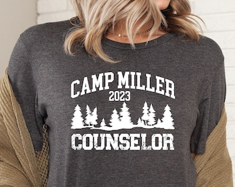 Custom Camp Counselor Shirt, Personalized Camp Counselor Shirt, Camping shirts for Family Friends,Summer Camp Shirts, Camping Trip, Matching