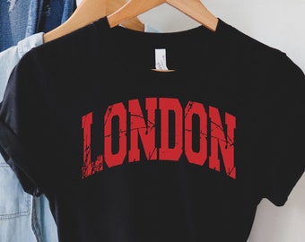 T-shirt Souvenir Londres - Taille L - Homme - Gris - Drapeau Anglais