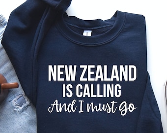 New Zealand Calling Unisex Travel Shirt, Vacation Gift