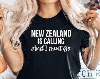 New Zealand Calling Shirt: Soft Cotton Travel Tee