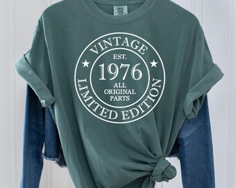 Vintage 1976 Comfort Colors 50th Birthday Shirt, A25