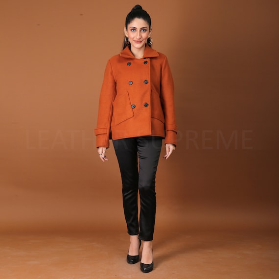 Orange fall coat hot sale