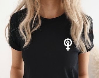 Girl power sign t shirt, Feminist Shirt, Women Empowerment T-Shirt, Feminism Tee, female fist tee
