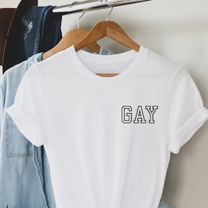 HBTQ-t-shirt i fickformat. Perfekt present, Pride-t-shirt, Pride-tröja. Unisex-t-shirt. HBTQ-tröja
