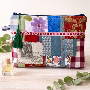 Pochette à motifs, Pochette femme, Pochette en tissu, Pochette en tissu, Sac à main, Mini sac, Trousse de maquillage, Pochette, Pochette faite main