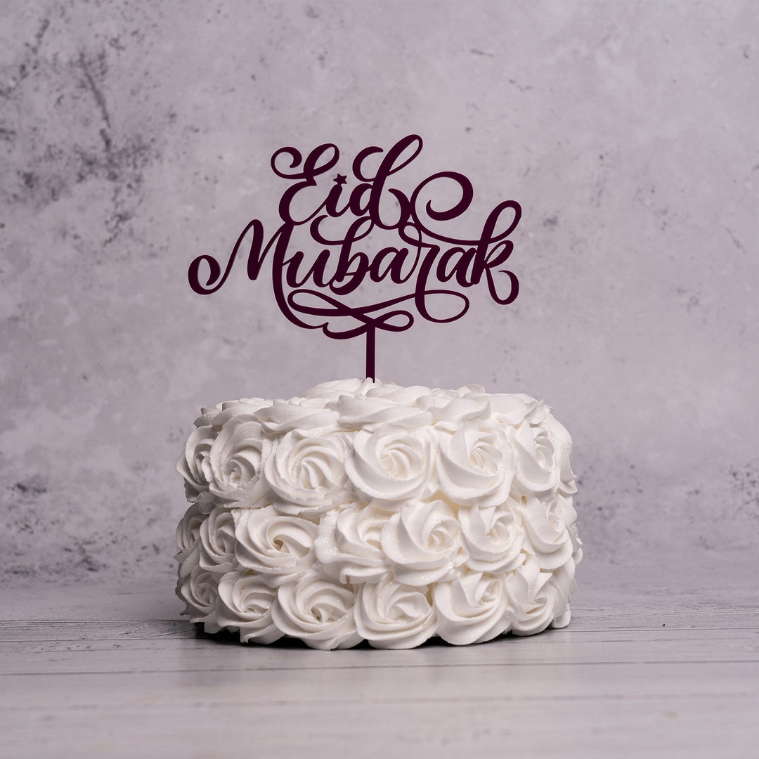 Eid Cake Topper, Eid Topper, Eid Celebration Topper, Perspex Cake