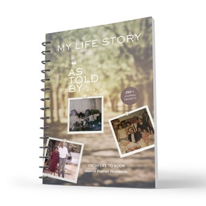 My Life Story Journal Workbook | Journal Prompt | Memoir | Autobiography | Biography | Book | Life | Life Story | PDF Download