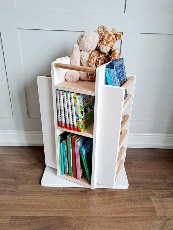 Classic | Rotating bookcase | bookshelf | toy storage | babyroom | hardwood | swivel base