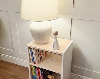 Nursery bookshelf table | standing bookshelf | toy storage | lamp stand | book storage