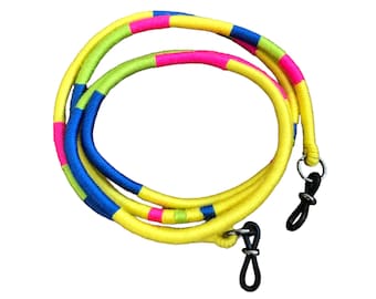 Neon Sunglasses Chain: Boho Eyeglasses Holder, Microfiber Yarn (80cm)