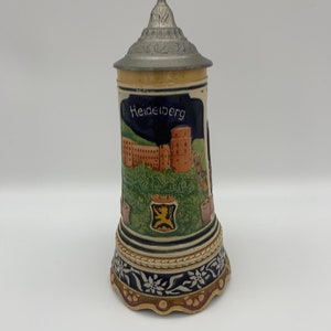 Vintage Thorens 8&quot; Tall Music Box Stein - Working Condition