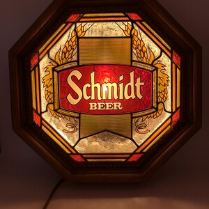 Schmidt Lighted Beer Sign - Etsy
