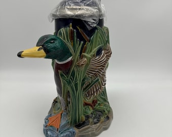 Gerz Limited Edition Budweiser &quot;Mallard In The Cattails&quot; Stein #504/5000 - New In Box