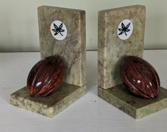 OSU Football Alabaster Bookends