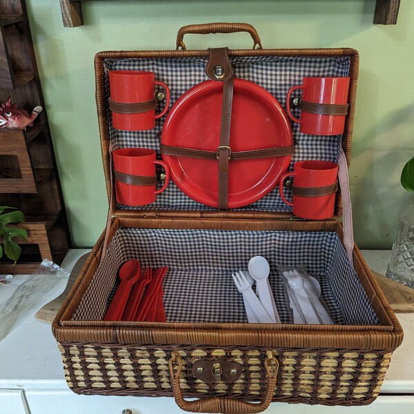 Old Picnic Basket Etsy