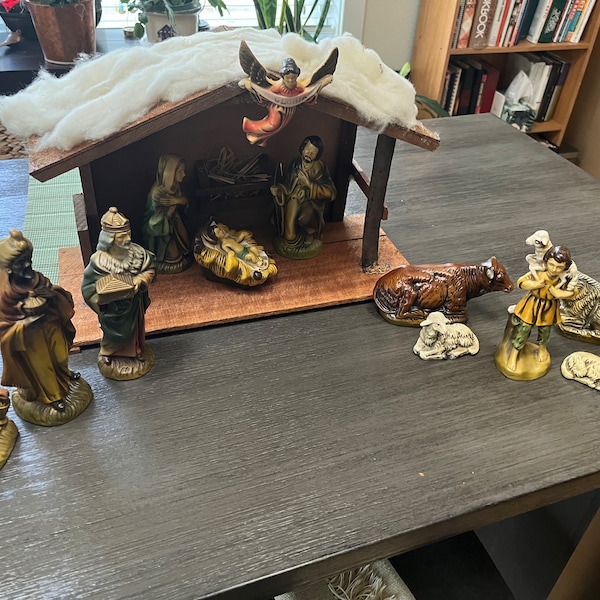 Vintage Nativity Set Made in Japan Etsy