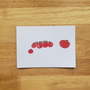 Tomate Postkarte