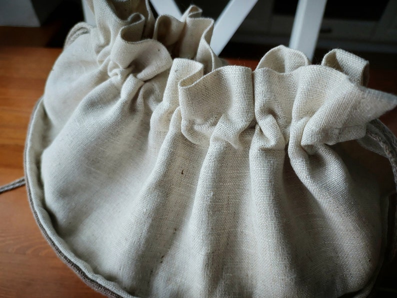 Linen Bread Box. Linen Bread Basket for Serving and for Etsy