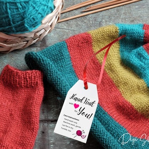 Handmade Tags for Knitting - Hand Knit for You - Instant Download ...