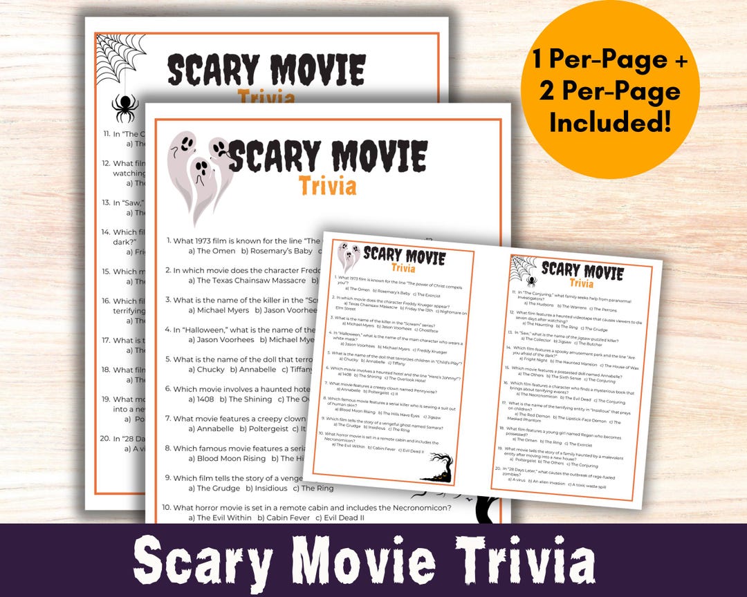 Tarjetas De Trivia De Películas Con 60 Preguntas | Juego De Mesa Para Cenas En Familia O Con Amigos, Regalo Para Cinéfilos