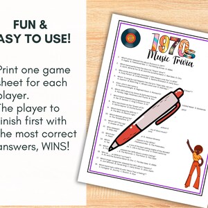 1. print 1 template per player 2. the player with the most correct answers first, wins