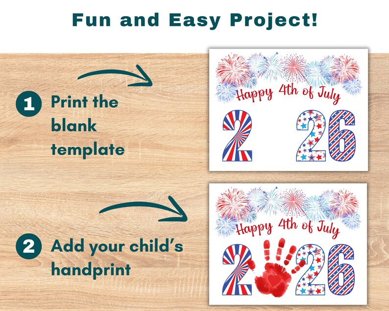 print the template and add your child's handprint