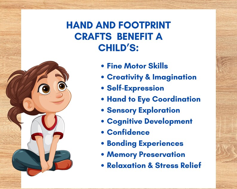 list of benefits to children making handprint art