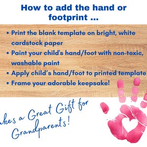 how to add your child's handprint with paint