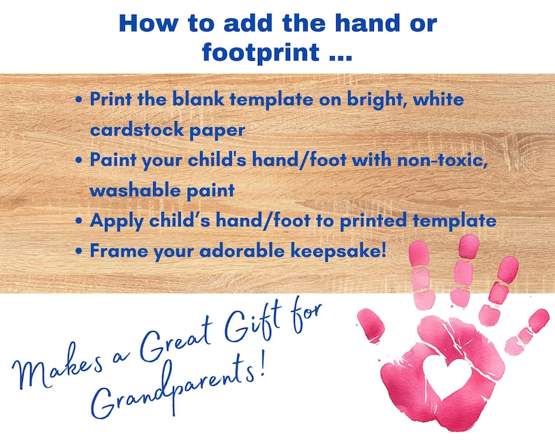 how to add your child's handprint with paint