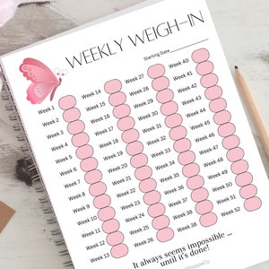 Afdrukbare grafiek gewichtsverliestracker, gewichtsverliesdagboek, verloren kilo's, gewichtsverliestrack, kalender voor gewichtsverliesgrafiek, gewichtsdoel