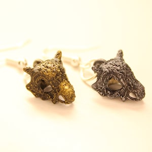 Ornamental Cubone Earring Set - Handmade Handpainted Gift MMORPG FF14