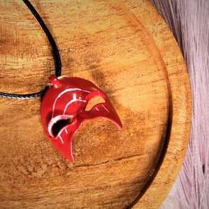 Hades Maske Schlüsselanhänger/Charm/Halskette Handmade Handbemalt Geschenk