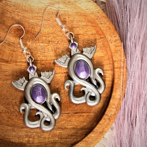 Y'shtola Pendant Earring Set - Handmade Handpainted Gift MMORPG FF14