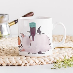 Drunk Moogle Mug - Long day Kupo? Final Fantasy Inspired Coffee Tea Mug 10oz