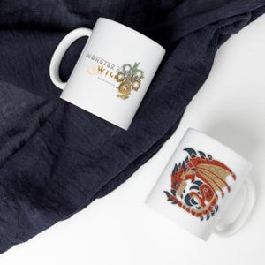 MH Rathalos Mug - Mon Hunter Inspired Coffee Tea Mug 10oz