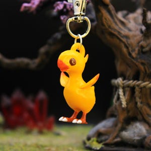 Baby Chocobo Keyring Charm or Necklace Handmade Accessory