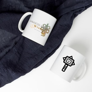 MH Hammer Mug - Mon Hunter Inspired Coffee Tea Mug 10oz