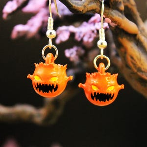 Bomb Bob Omb Ohrring Set - Handmade Handbemalt Geschenk MMORPG FF14
