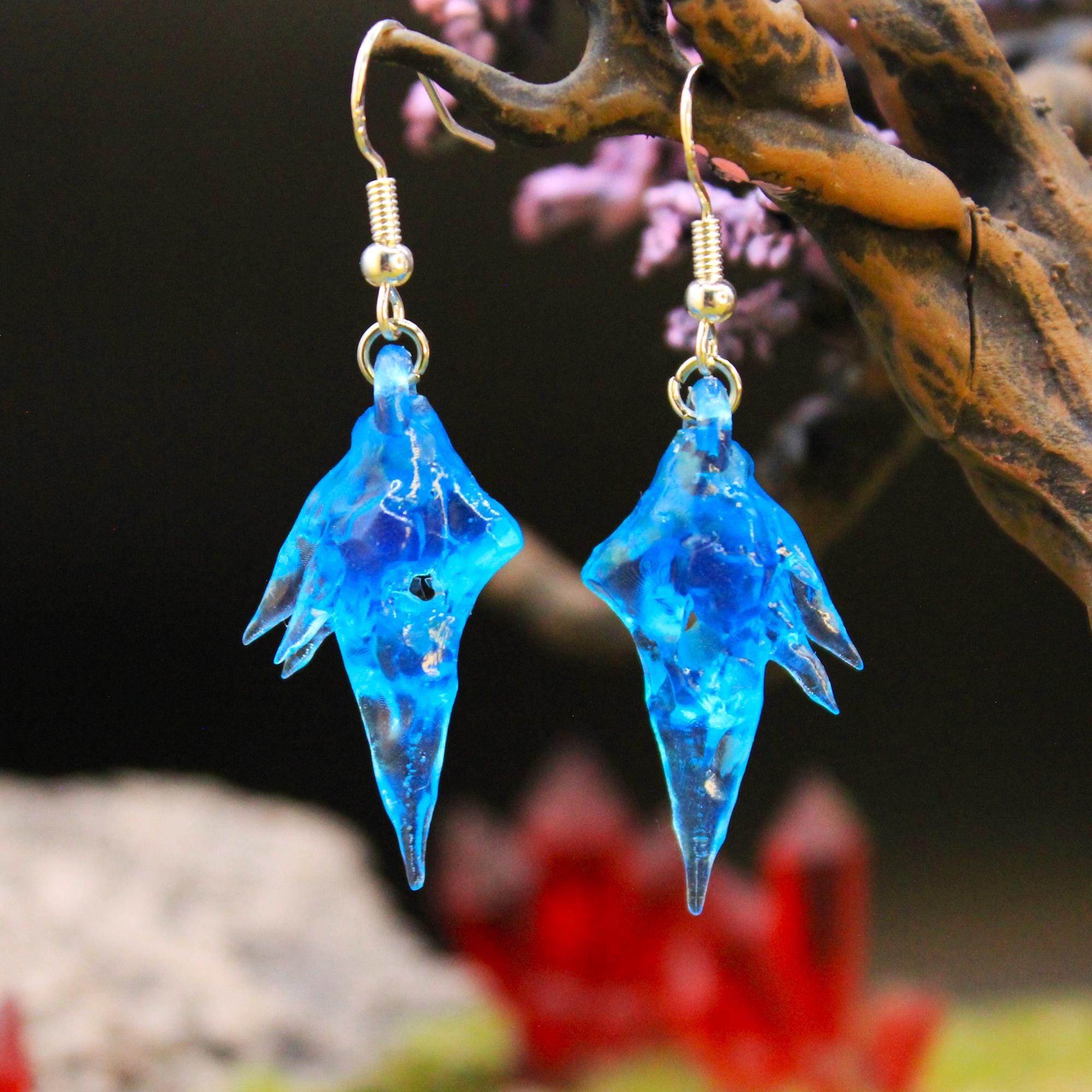 Aetheryte Earring Set - Handmade Handpainted Gift MMORPG FF14