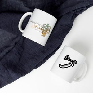 MH Long Sword Mug - Mon Hunter Inspired Coffee Tea Mug 10oz