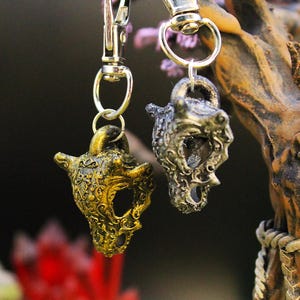 Ornamental Cubone Keyring/Charm/Necklace Handmade Handpainted Gift