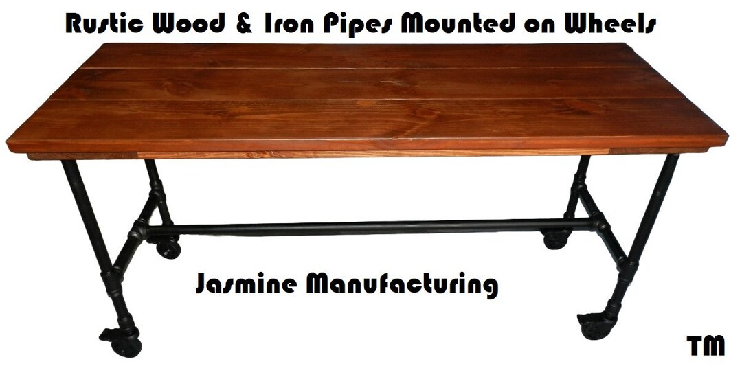 Mounted on Caster Wheels Restaurant Table Dining Table Etsy