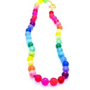 Rainbow Gemstone Necklace