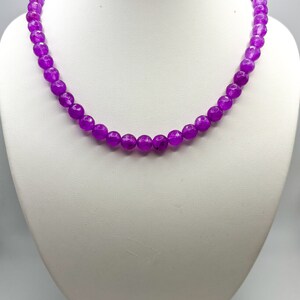 Purple Gemstone Necklace