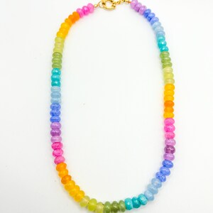 Rainbow Gemstone Necklace