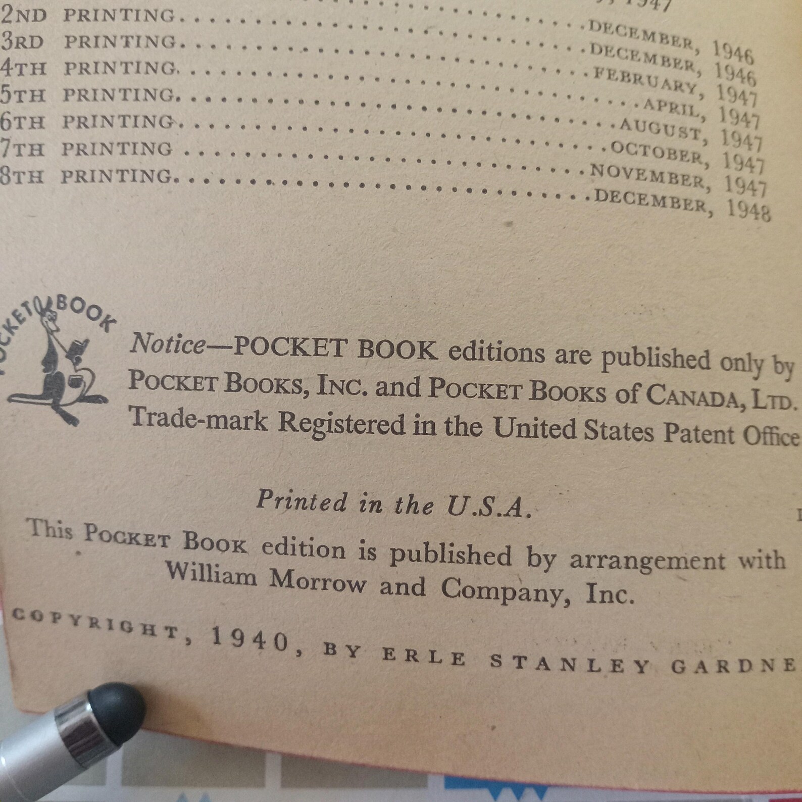 The Case of the Baited Hook by Eric Stanley Gardner.