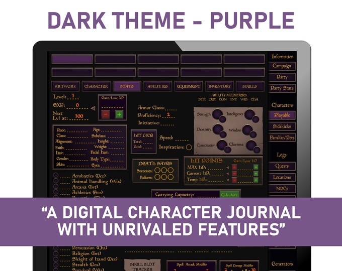 Dark Theme - Purple