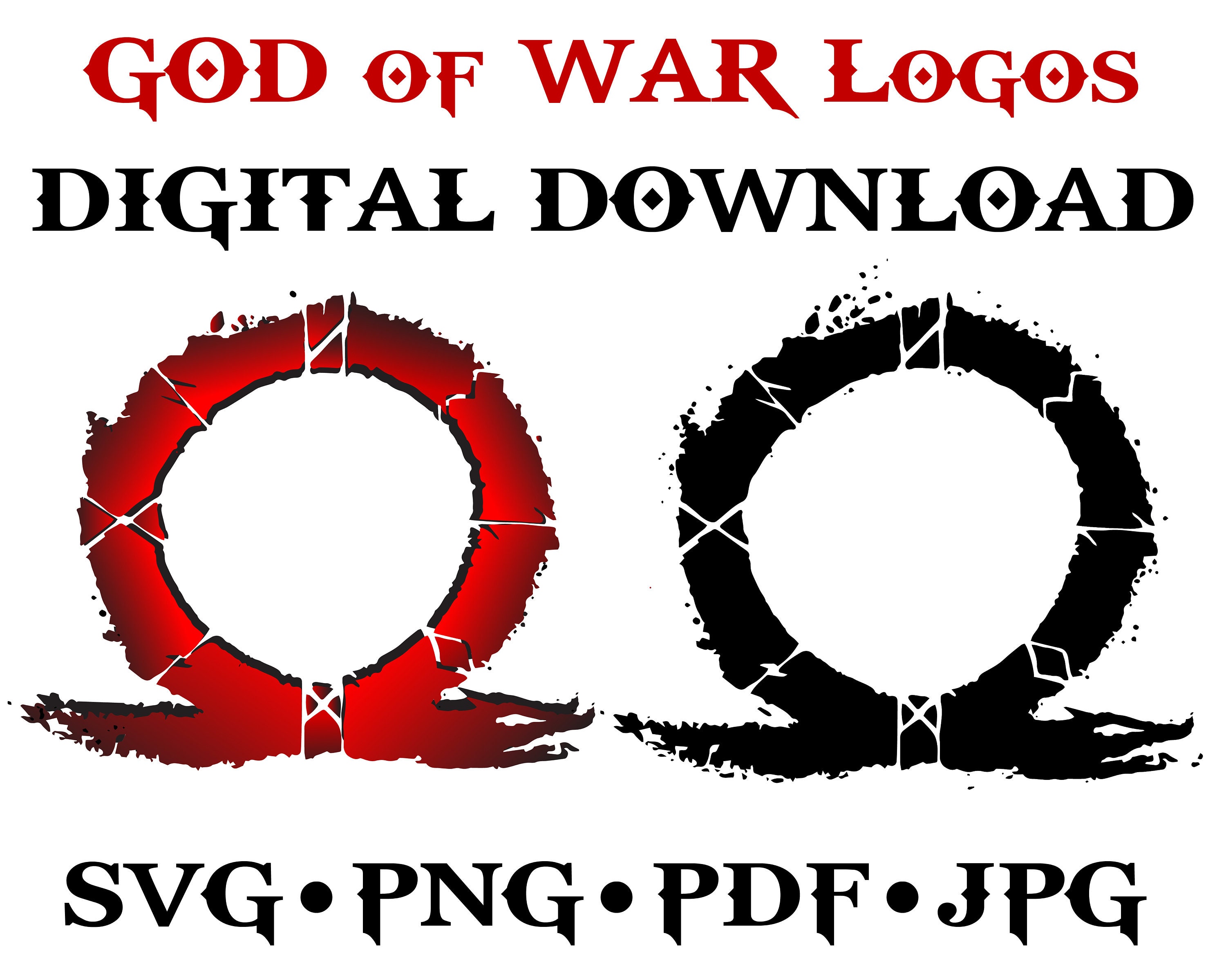 Postcard A6 Set 11 Cards God of War I Digital Painting I Gow 